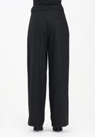 VICOLO Pantalone elegante nero da donna con motivo gessato e strass TF0136 FFNE VICOLO 