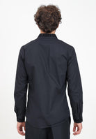 Camicia elegante nera da uomo con logo in stile gotico 77GALYS5CN002 899 VERSACE JEANS COUTURE 