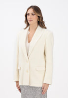 PATRIZIA PEPE Giacca in misto lana panna da donna 2S1533A654 W405 PATRIZIA PEPE 