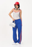 ADIDAS ORIGINALS Pantalone sportivo SST blu e rosso da donna KE2416 . ADIDAS ORIGINALS 