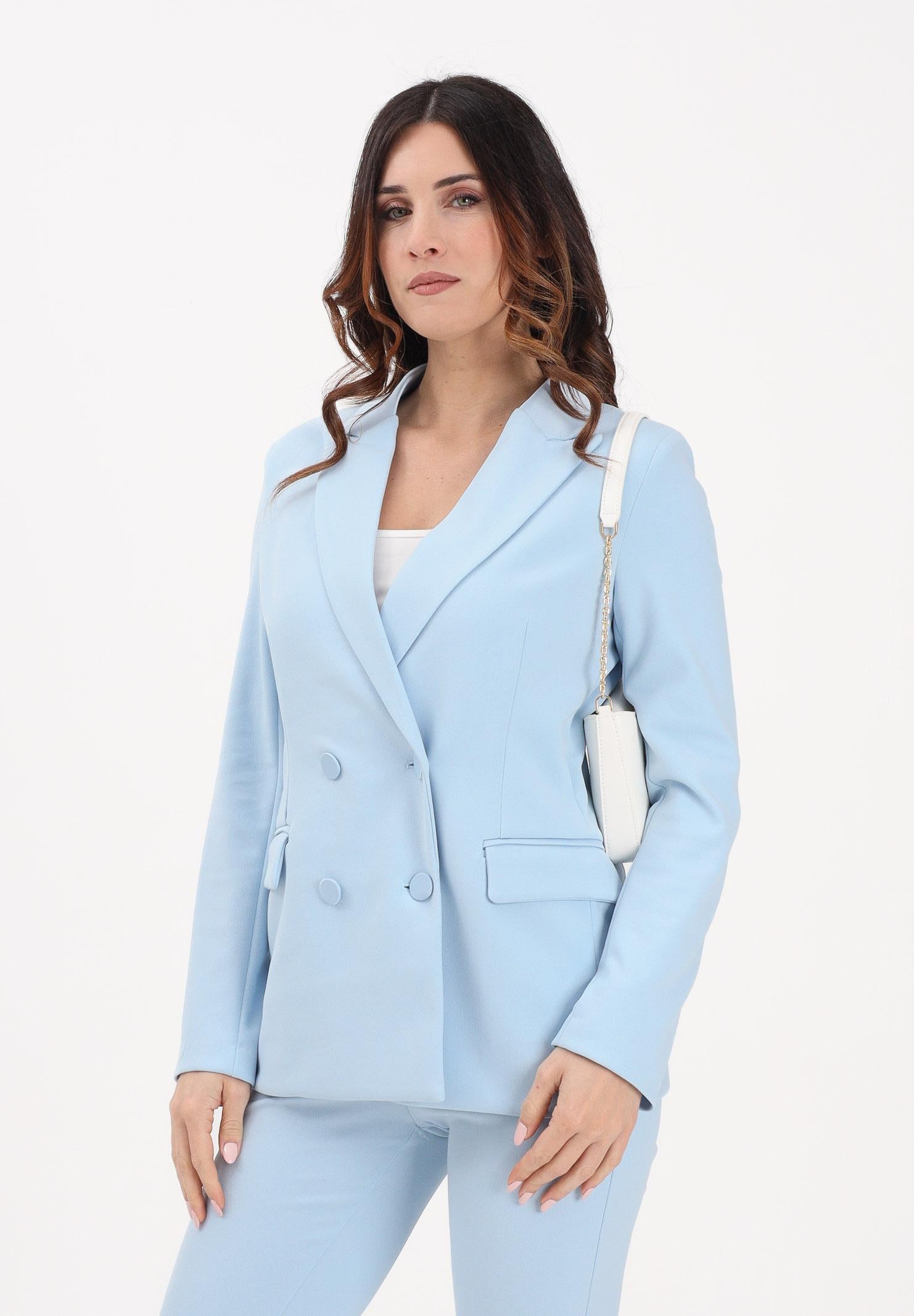 VICOLO Giacca doppiopetto azzurra da donna TAB0031 ABU80 VICOLO 