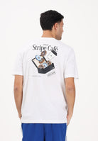 ADIDAS PERFORMANCE T-shirt a manica corta Coffee Cafe Donut Box Graphic bianca da uomo KB2500 . ADIDAS PERFORMANCE 