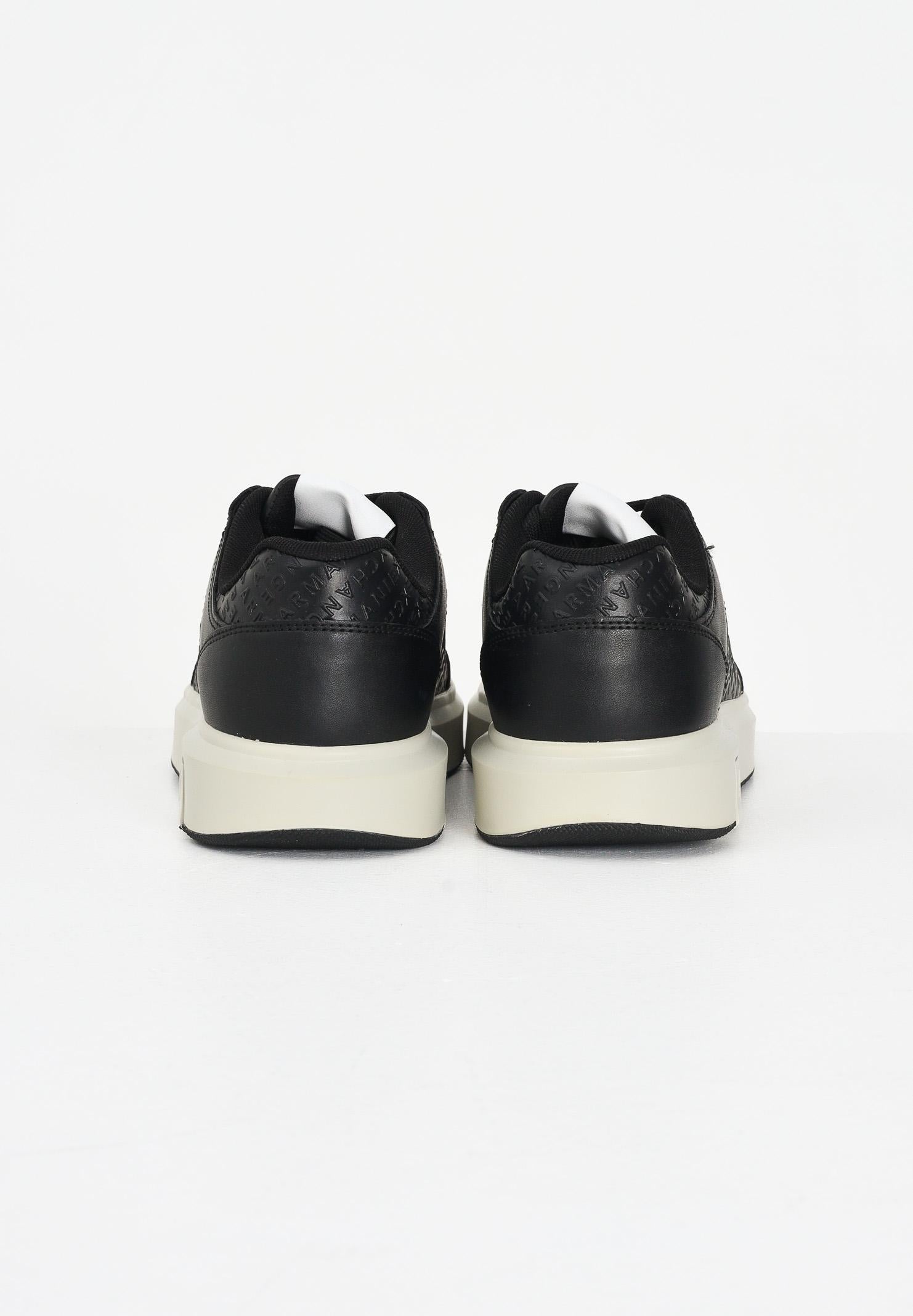 ARMANI EXCHANGE Sneakers nere da uomo con logo all-over XM001722AF17537 UC001 ARMANI EXCHANGE 