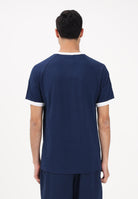 ADIDAS ORIGINALS T-shirt a manica corta 3-Stripes Slim Ringer blu da uomo KF0419 . ADIDAS ORIGINALS 