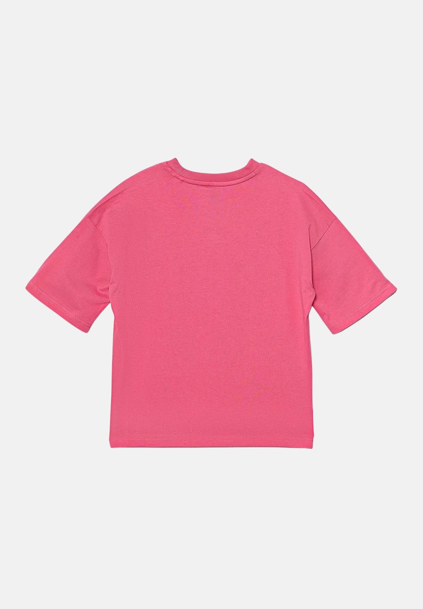 ADIDAS ORIGINALS T-shirt a manica corta Oversize Trefoil rosa da bambina JV8559  ADIDAS ORIGINALS 