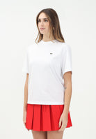 LACOSTE T-shirt a manica corta bianca da donna con patch logo TF7215 001 LACOSTE 