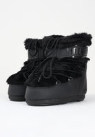 MOON BOOT Stivali da neve ICON LOW in ecopelliccia nera da donna 80D1409390 N001 MOON BOOT 