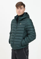 Piumino trapuntato verde da uomo con logo BH2909 YZP LACOSTE 