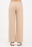 ADIDAS ORIGINALS Pantalone sportivo Essentials Small Logo Feel Cozy Open-Hem beige da donna JV7283 . ADIDAS ORIGINALS 