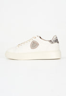 BLAUER Sneakers panna da donna con logo e inserto pitonato F5VENUS01PYT CREPYT BLAUER 