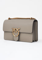 PINKO Borsa a tracolla Classic Love Bag One in morbida pelle mano seta noce da donna 100941A0F1 I68Q PINKO 