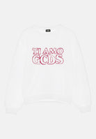 GCDS Felpa girocollo bianca da bambina con stampa TI AMO GCDS B2KW1532BA5 15 GCDS 