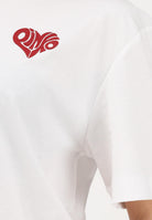 PINKO T-shirt a manica corta bianca da donna con stampa sul retro 105526A33I ZR2 PINKO 