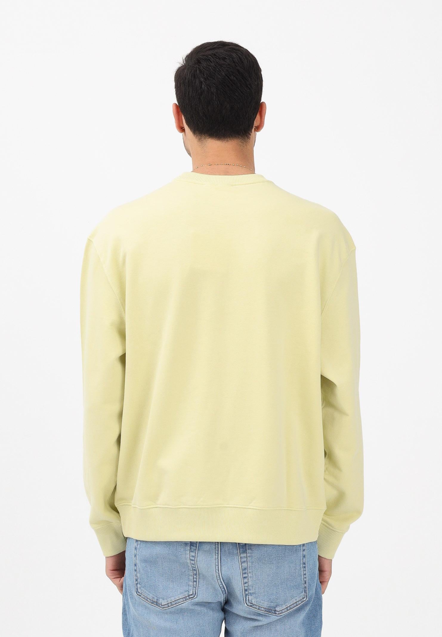 CALVIN KLEIN JEANS Felpa girocollo lime da uomo LV04RC296G2EZ . CALVIN KLEIN JEANS 