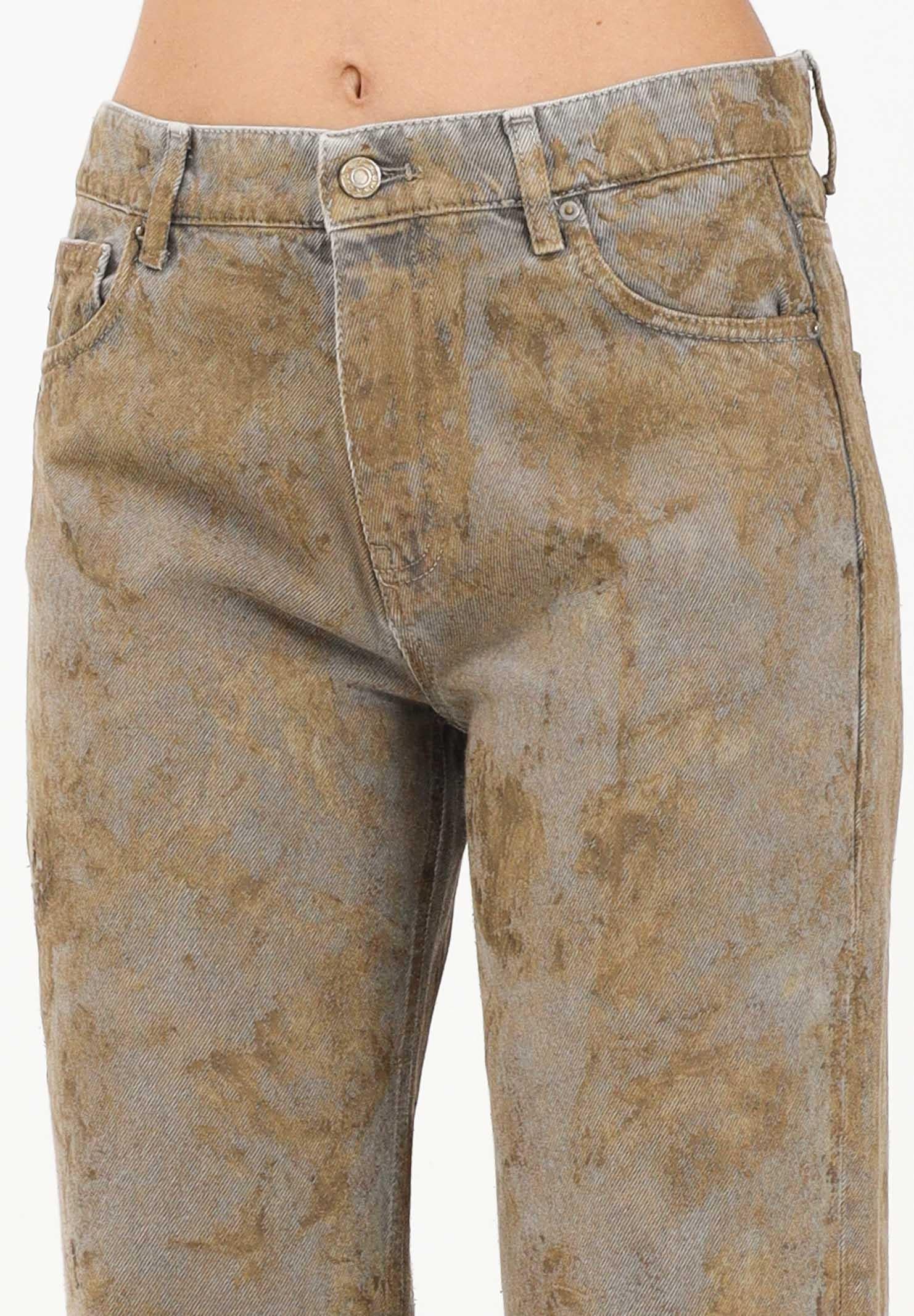 VICOLO Jeans Alex in denim effetto marmorizzato con sfumature beige DF5157 SP VICOLO 