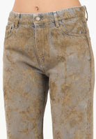 VICOLO Jeans Alex in denim effetto marmorizzato con sfumature beige DF5157 SP VICOLO 