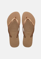 HAVAIANAS Infradito Slim Logo Metallic oro da donna 4119875 3581 HAVAIANAS 