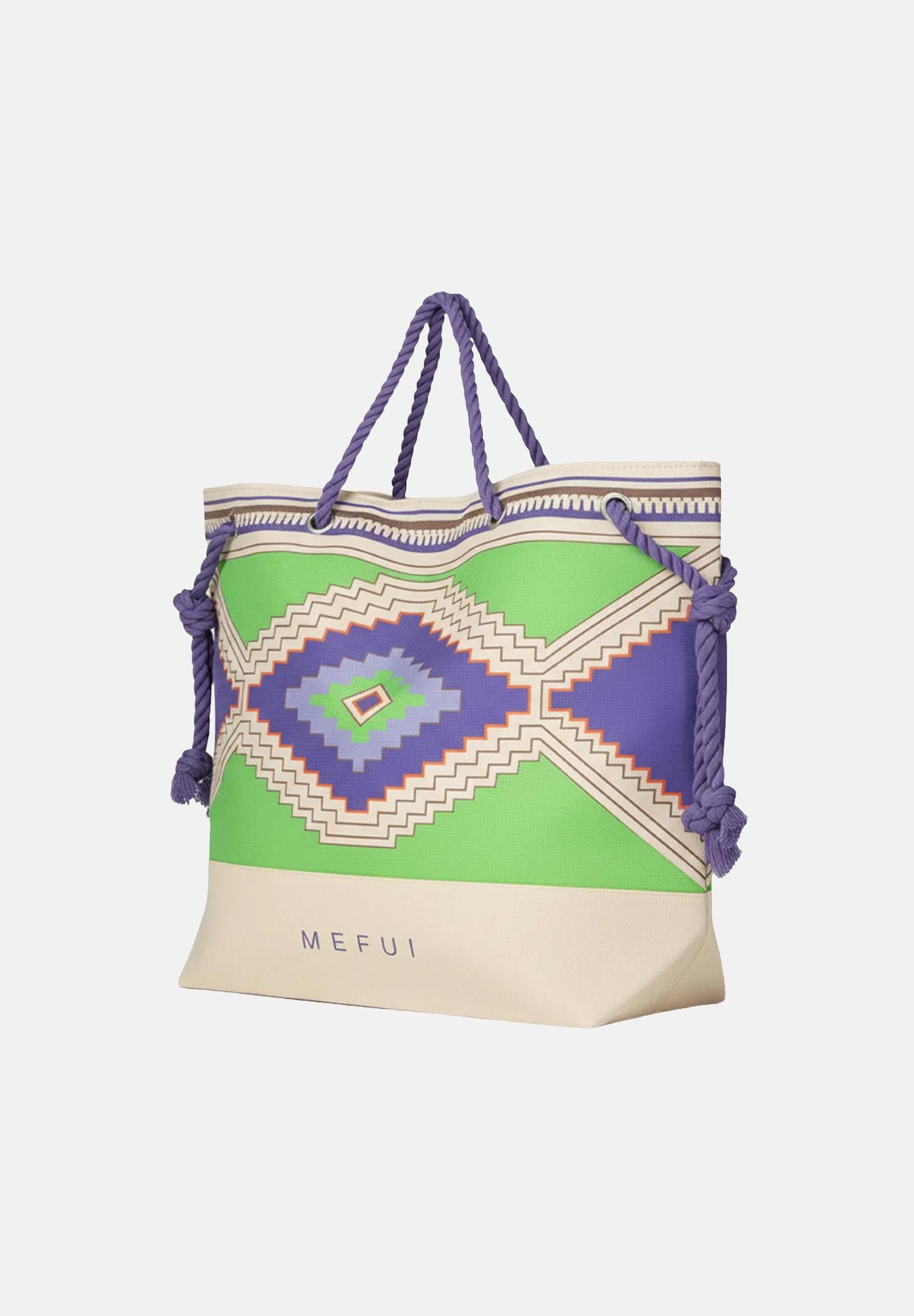 ME FUI Borsa mare multicolore da donna con stampa etnica MA26-SW0001X40 . ME FUI 