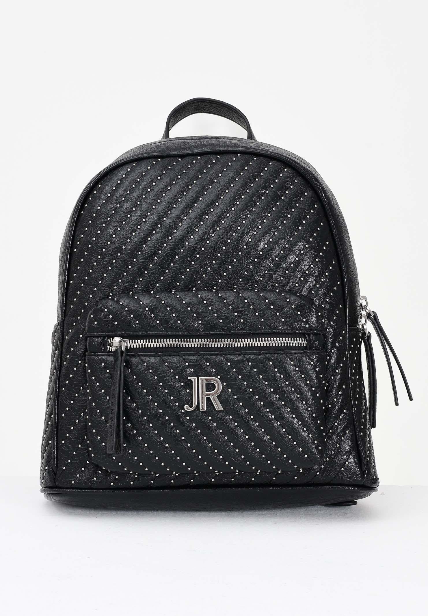 RICHMOND Zaino nero da donna con lavorazione trapuntata e micro borchie RWA25238ZA ARG RICHMOND 