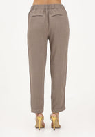 ONLY Pantalone marrone da donna con cintura coordinata 15367751 WA ONLY 