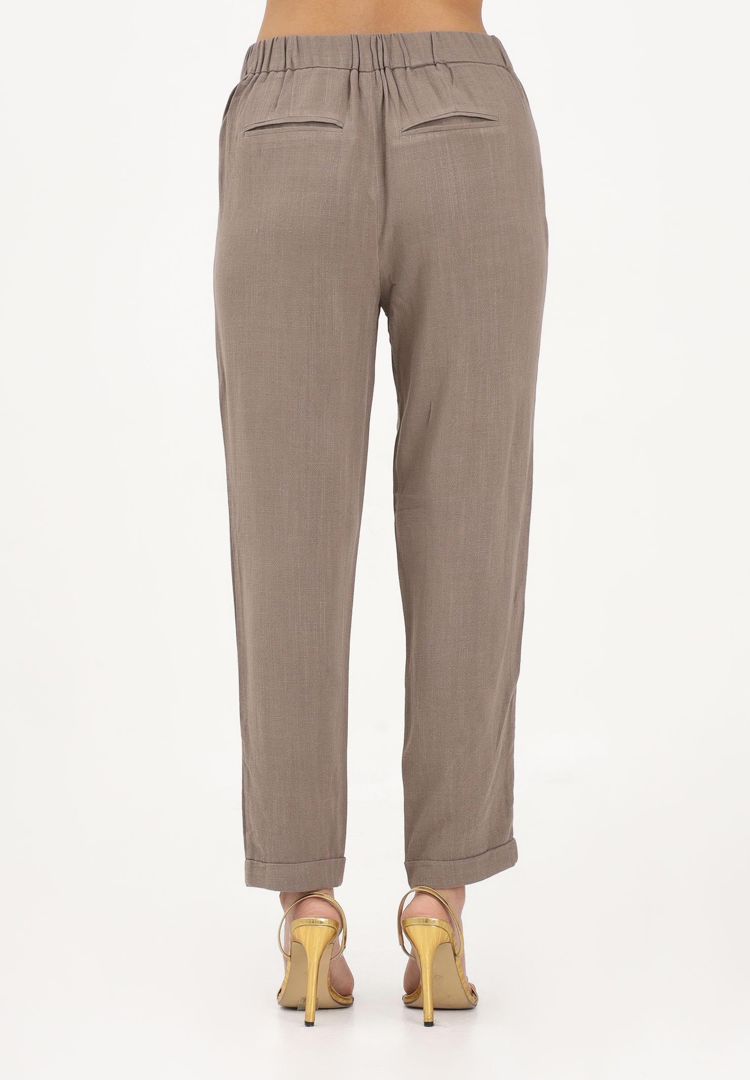 ONLY Pantalone marrone da donna con cintura coordinata 15367751 WA ONLY 