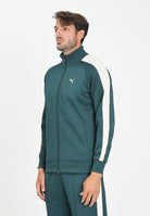 PUMA Felpa con zip T7 ALWAYS ON verde petrolio da uomo 629587 75 PUMA 