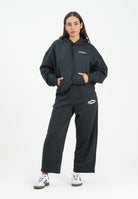 NEW BALANCE Pantalone sportivo Linear Heritage Fleece Barrel nero da donna WP53500BK . NEW BALANCE 