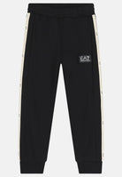EA7 Pantalone sportivo nero da bambino con fasce logate 7B000194AF10368 UC001 EA7 