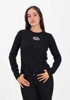 DIESEL Maglioncino girocollo nero per donna, ragazzi e bambini con logo Oval D J02435KYAYX K900 DIESEL 