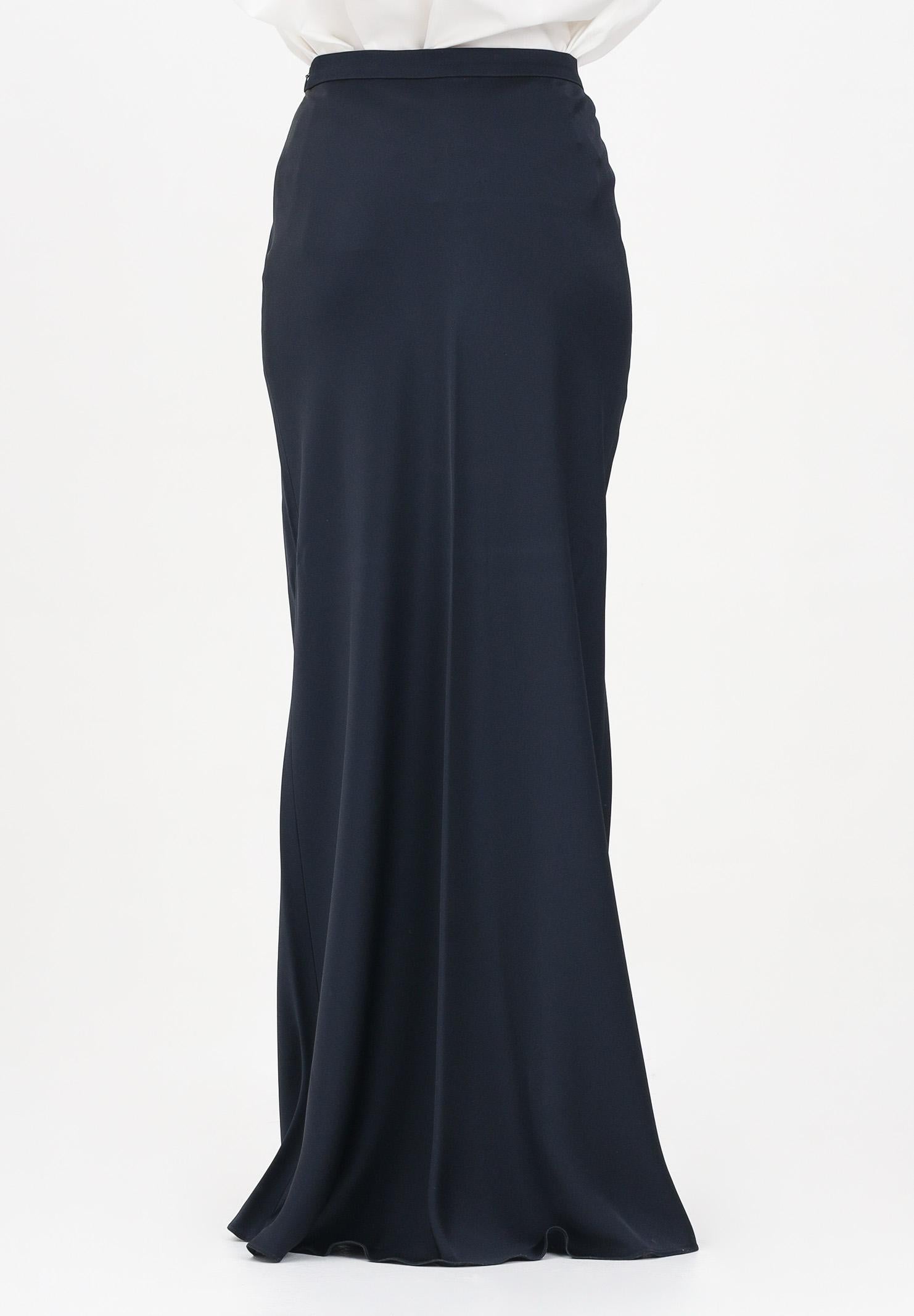 MAX MARA Gonna lunga Rimini blu da donna