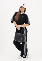 ADIDAS ORIGINALS Polo a manica corta KNITTED CROCHET nera da donna KC6491 . ADIDAS ORIGINALS 