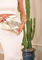 PINKO Pochette Flat Purse Handle oro da donna 104820A2OT ZZLQ PINKO 