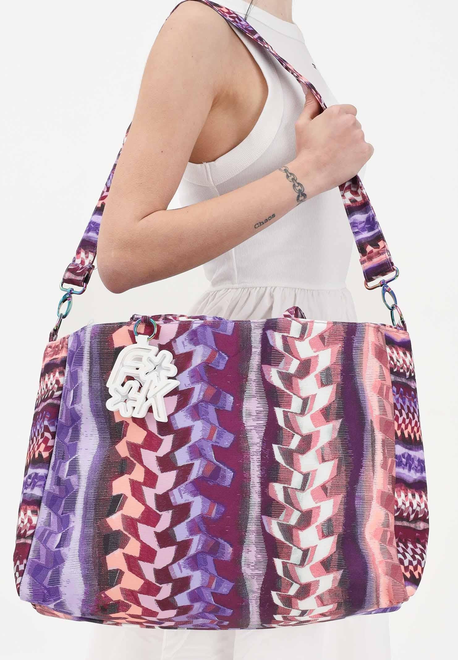 F**K Borsa mare multicolore da donna in tessuto stampato FA26-SW0121X56 . F**K 
