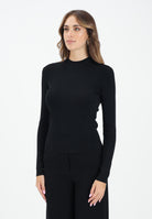 ARMANI EXCHANGE Maglioncino girocollo nero da donna con ricamo logo XW000763AF10352 UC001 ARMANI EXCHANGE 