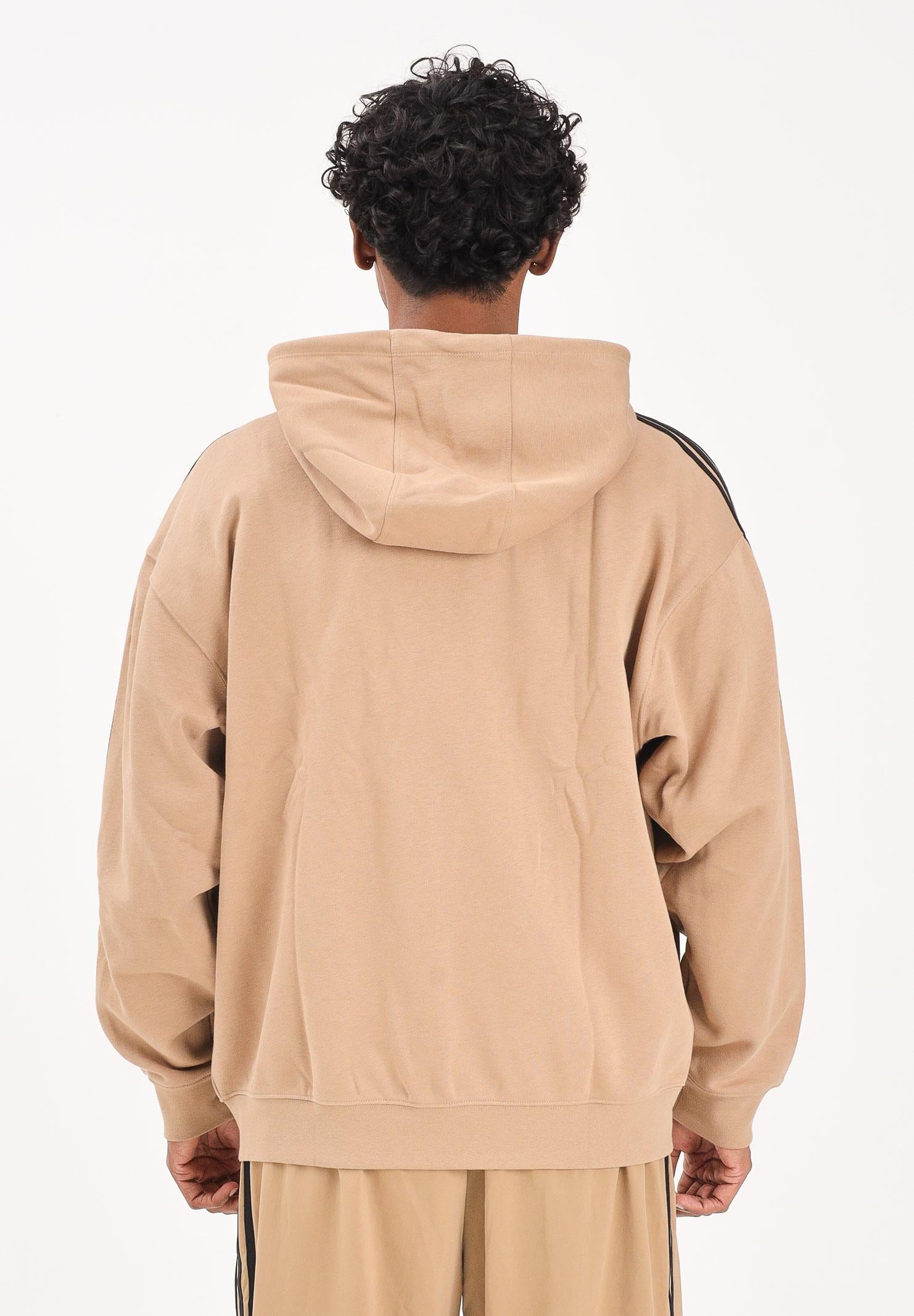 ADIDAS ORIGINALS Felpa con zip adidas adicolor Oversize beige da uomo JX1548  ADIDAS ORIGINALS 