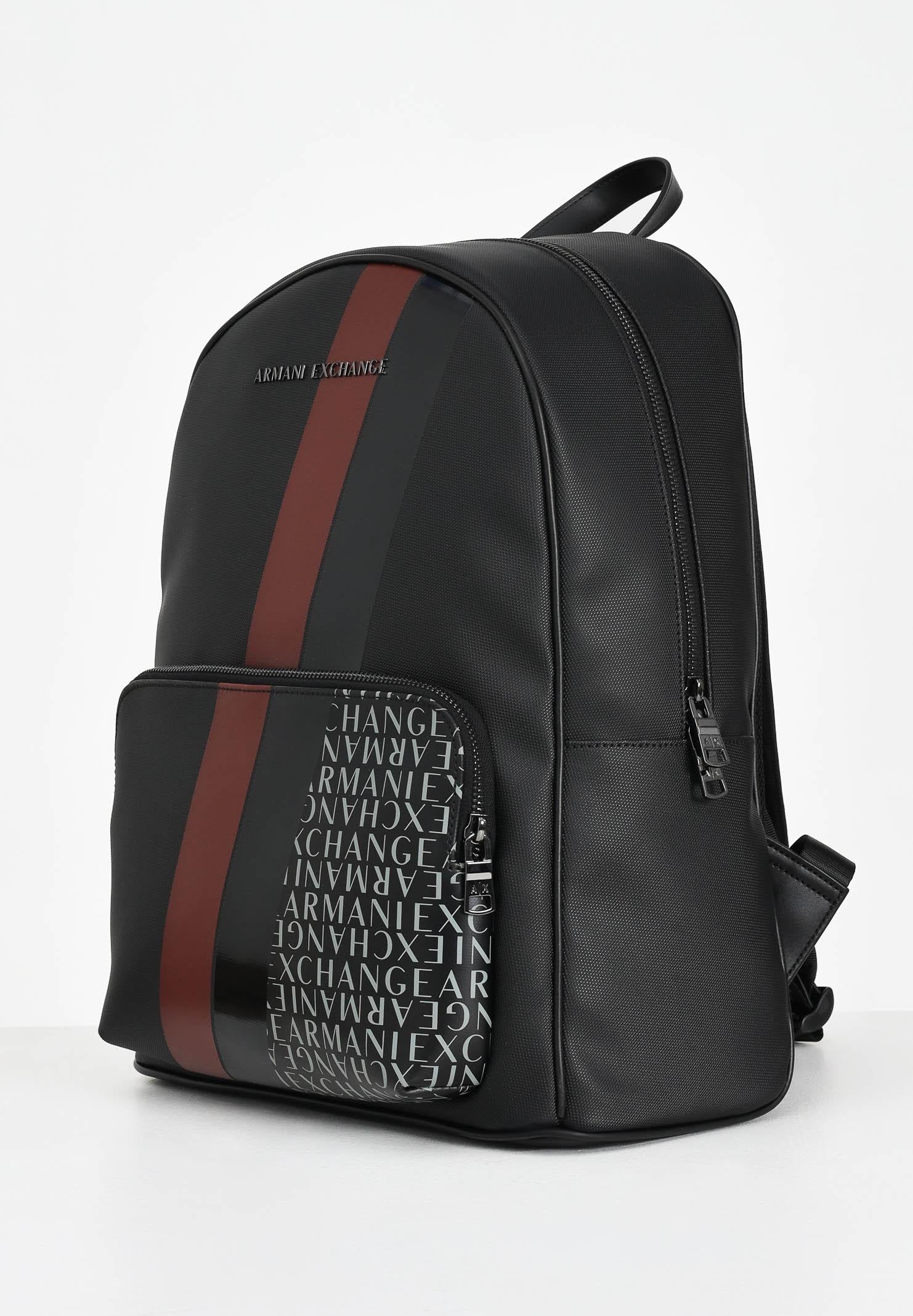 ARMANI EXCHNGE Zaino nero da uomo con motivo color block e logo XM000161AF11935 MC257 ARMANI EXCHANGE 