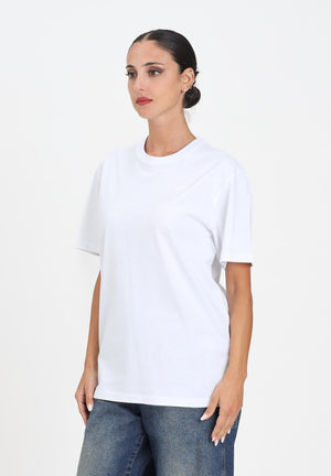 DIESEL T-shirt a manica corta bianca per donna, ragazzi e bambini con maxi logo Oval D J022760HGAM K100 DIESEL 