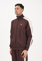 PUMA Felpa con zip T7 ALWAYS ON marrone da uomo 629587 31 PUMA 