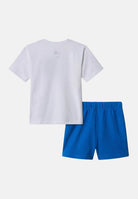 THE NORTH FACE Completino Cotton Summer bianco e blu da bambino NF0A8ANUTL41  THE NORTH FACE 