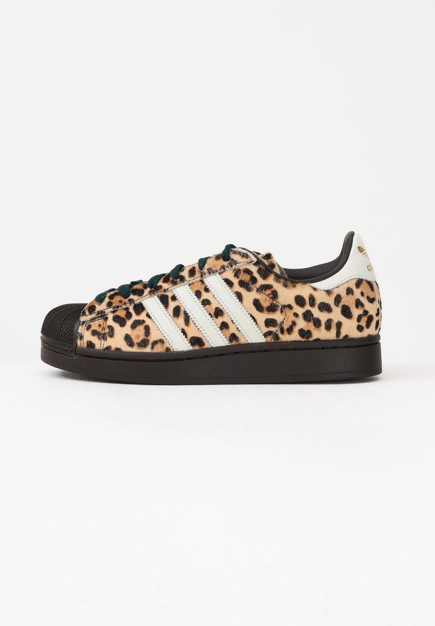 ADIDAS ORIGINALS Sneakers SUPERSTAR II leopardate e marroni per uomo e donna KI4203 . ADIDAS ORIGINALS 