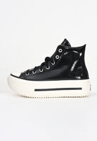 CONVERSE Sneakers Chuck Taylor All Star Lift Double Stack Platform Patent Leather nere da donna A12977C  CONVERSE 