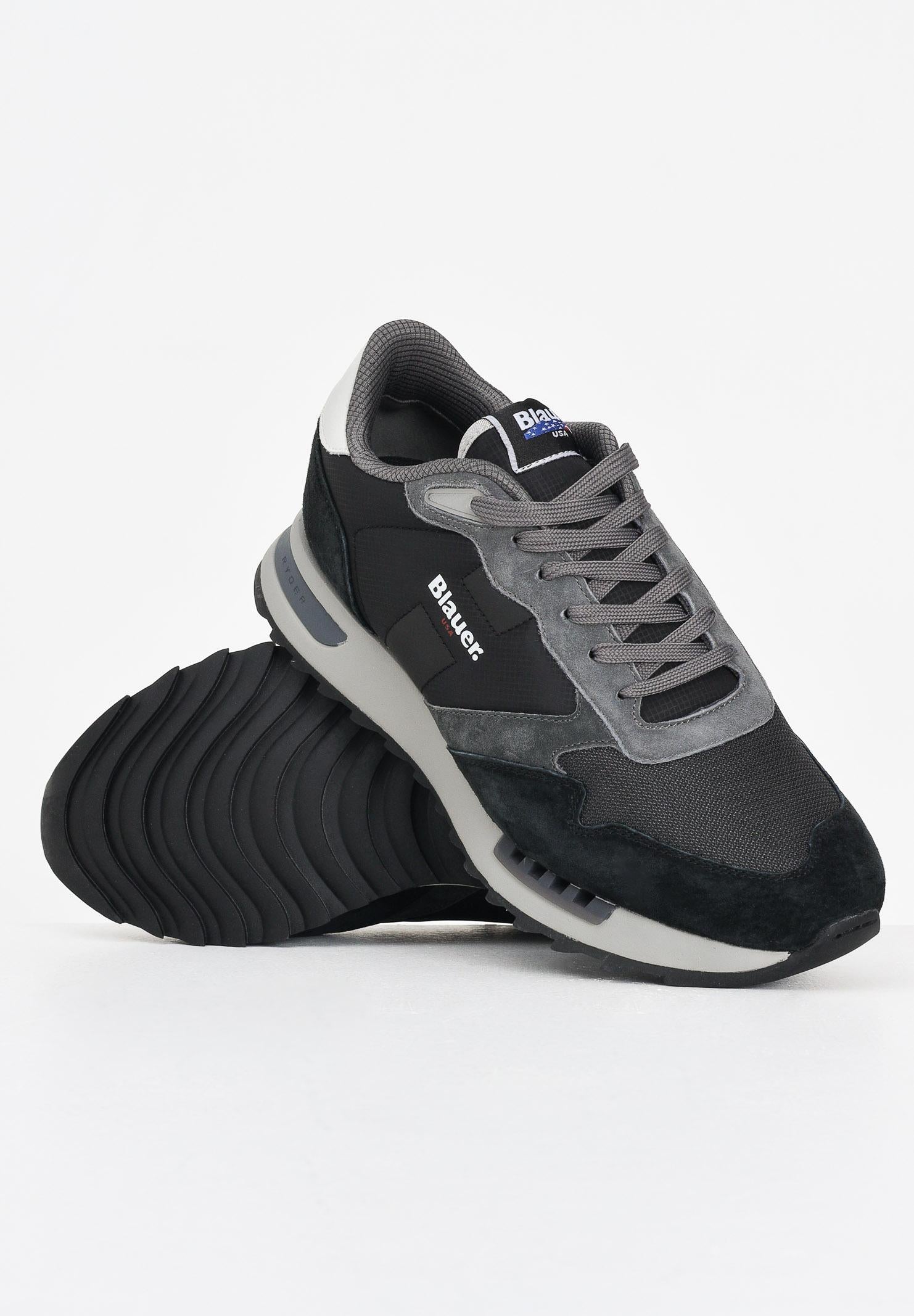 BLAUER Sneakers nere da uomo con logo F5RYDER01NYN BLKGRY BLAUER 