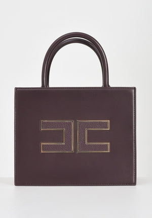 ELISABETTA FRANCHI Tote piccola bordeaux da donna con logo BS33A56E2 EA4 ELISABETTA FRANCHI 