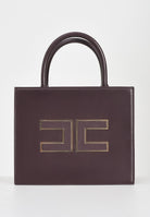 ELISABETTA FRANCHI Tote piccola bordeaux da donna con logo BS33A56E2 EA4 ELISABETTA FRANCHI 