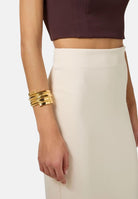 ELISABETTA FRANCHI Bracciale cuff rigido oro da donna BC02A61E2 U95 ELISABETTA FRANCHI 