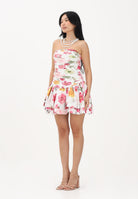 ODI ODI Abito corto bianco da donna con stampa floreale BOSACORTO110S6 5J ODI ODI 