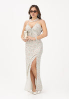 MAR DE MARGARITAS Abito lungo Riley panna da donna con micro stampa floreale MMABW01529 BI115 Mar de margaritas 
