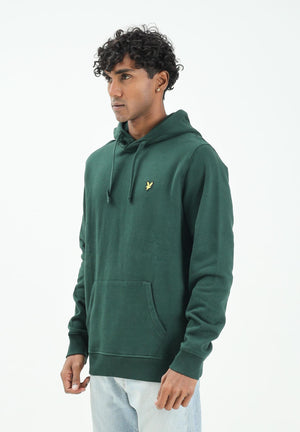 LYLE & SCOTT Felpa con cappuccio verde da uomo ML1139V W486 LYLE & SCOTT 