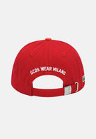GCDS Cappello con visiera rosso e arancione per uomo e donna con logo C1UJQN712T800 436R GCDS 