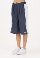 GCDS Shorts blu per donna, ragazzi e bambini con logo C1BJQL707J338 782A GCDS 